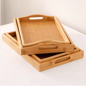 EcoServe Bamboo Serving Tray Set